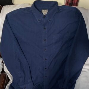 L.L. Bean Button Down Button Up Dress Shirt XXL. Mens 2XL. Callout.